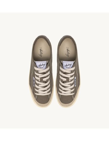 SNEAKERS WINDSCAPE LOW MAN CANVAS / SUEDE MILITARY