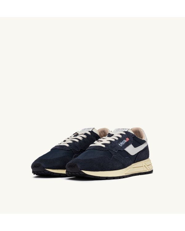 SNEAKERS REELWIND LOW MAN NYLON / SUEDE BLUE SPACE / WHITE 2