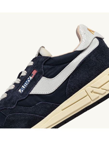 SNEAKERS REELWIND LOW MAN NYLON / SUEDE BLUE SPACE / WHITE