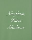 TSHIRT SLOGAN CALLIGRAPHY VERT CLAIR