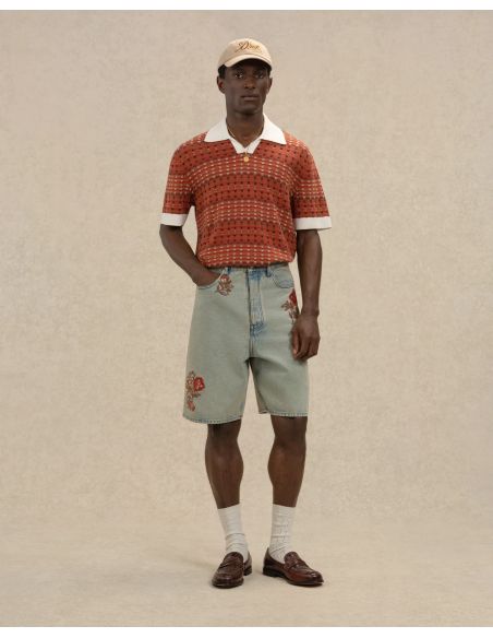 POLO MAILLE COOGIE ROUGE FONCÉ