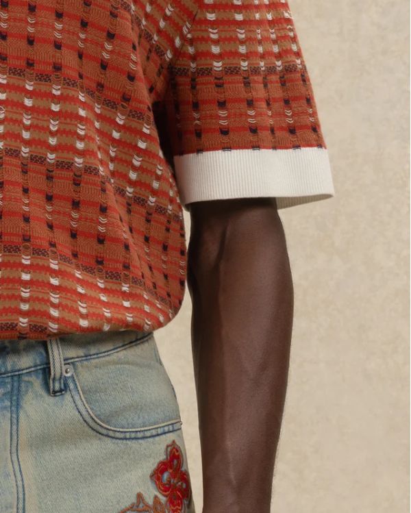 POLO MAILLE COOGIE ROUGE FONCÉ