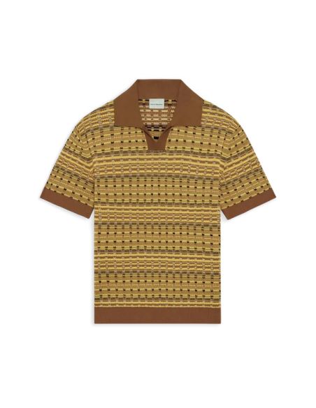 COOGIE KNIT POLO SHIRT YELLOW