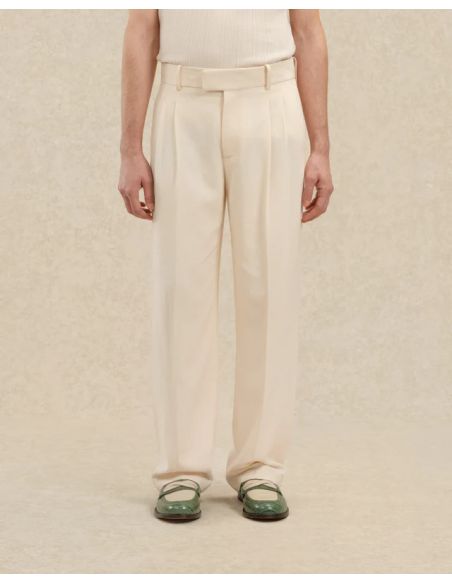 PANTALON GOLFEUR VISCOSE BLANC CASSÉ