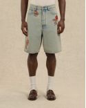 SHORT EN JEAN DUSTY BRODÉ FLEURS