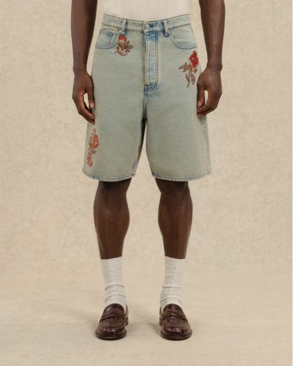 SHORT EN JEAN DUSTY BRODÉ FLEURS 2