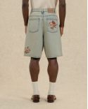 SHORT EN JEAN DUSTY BRODÉ FLEURS