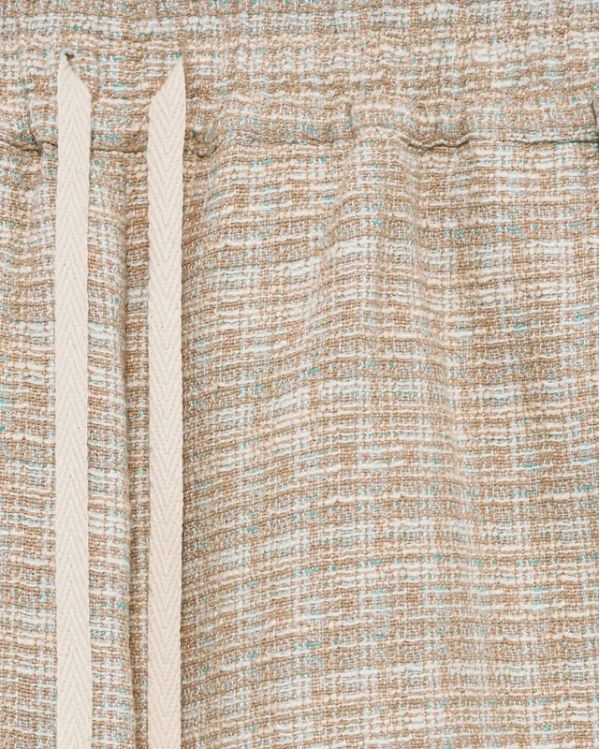 SHORT TWEED D MIROIR DARK BEIGE