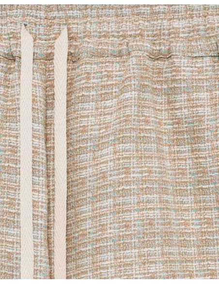 SHORT TWEED D MIROIR DARK BEIGE