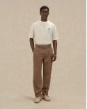 MIRROR OPENWEAVE KNIT TSHIRT OFF-WHITE