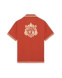 CHEMISE BRODÉE DANSEURS ROUGE BRIQUE