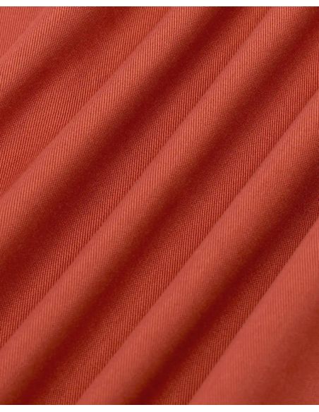 CHEMISE BRODÉE DANSEURS ROUGE BRIQUE