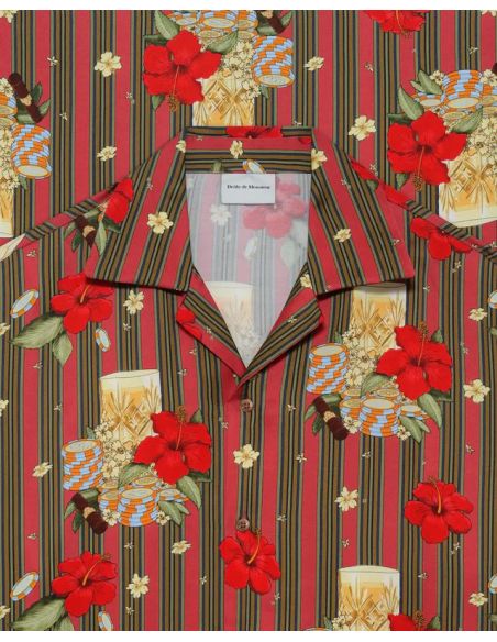 CHEMISE HIBISCUS CLUB ROSE