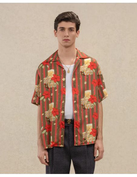 CHEMISE HIBISCUS CLUB ROSE