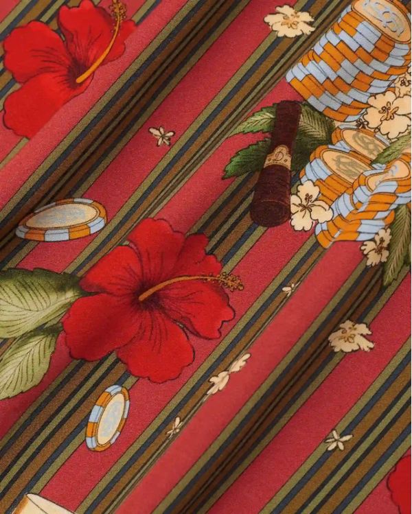 CHEMISE HIBISCUS CLUB ROSE