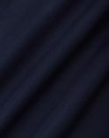 NAVY BLUE CROPPED PLEATED WOOL PANTS