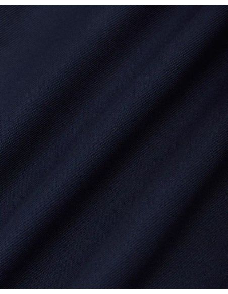 PANTALON À PLIS CROPPED LAINE BLEU MARINE
