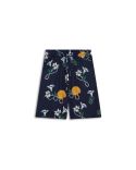 SHORT SOIE SHELL BLEU MARINE