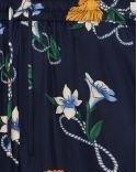SHORT SOIE SHELL BLEU MARINE