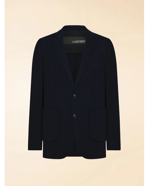SUMMER WOOLTECH BLAZER BLUE BLACK