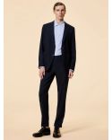 BLAZER SUMMER WOOLTECH BLEU NOIR