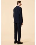 SUMMER WOOLTECH BLAZER BLUE BLACK
