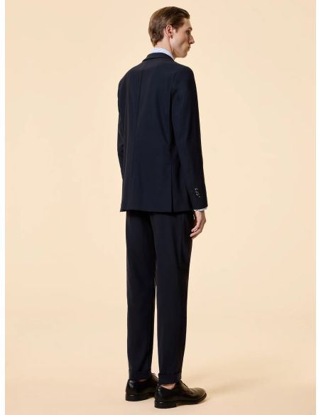SUMMER WOOLTECH BLAZER BLUE BLACK