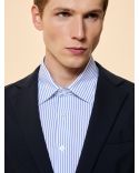 SUMMER WOOLTECH BLAZER BLUE BLACK