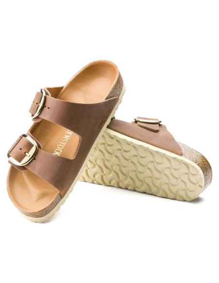 SANDALES ARIZONA BIG BUCKLE COGNAC