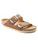 ARIZONA BIG BUCKLE COGNAC SANDALS