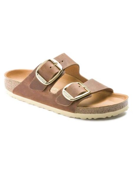 SANDALES ARIZONA BIG BUCKLE COGNAC