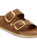 SANDALES ARIZONA BIG BUCKLE COGNAC