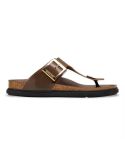 GIZEH DROPLET BUCKLE HIGH-SHINE CARAFE SANDALS