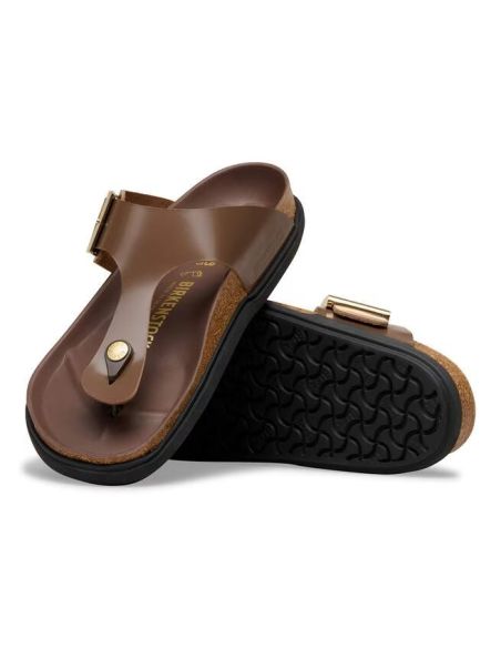 SANDALES GIZEH DROPLET BUCKLE HIGH-SHINE CARAFE