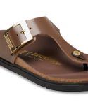 GIZEH DROPLET BUCKLE HIGH-SHINE CARAFE SANDALS