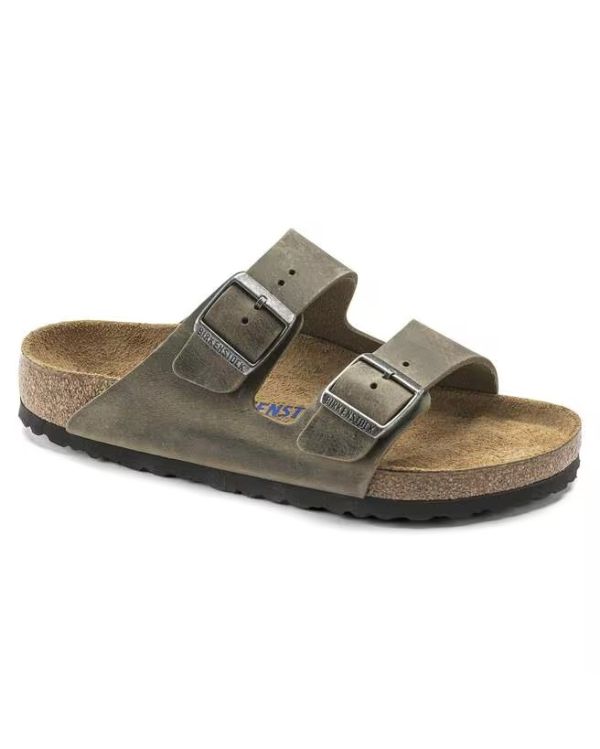 ARIZONA SOFT FOOTBED FADED KHAKI SANDALS