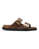 ARIZONA DROPLET BUCKLE HIGH-SHINE CARAFE SANDALS