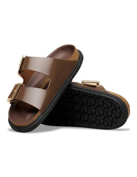 SANDALES ARIZONA DROPLET BUCKLE HIGH-SHINE CARAFE