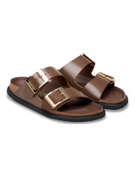 SANDALES ARIZONA DROPLET BUCKLE HIGH-SHINE CARAFE