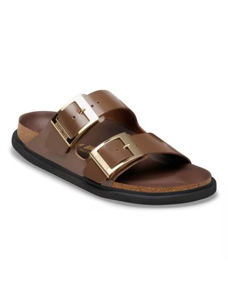 ARIZONA DROPLET BUCKLE HIGH-SHINE CARAFE SANDALS