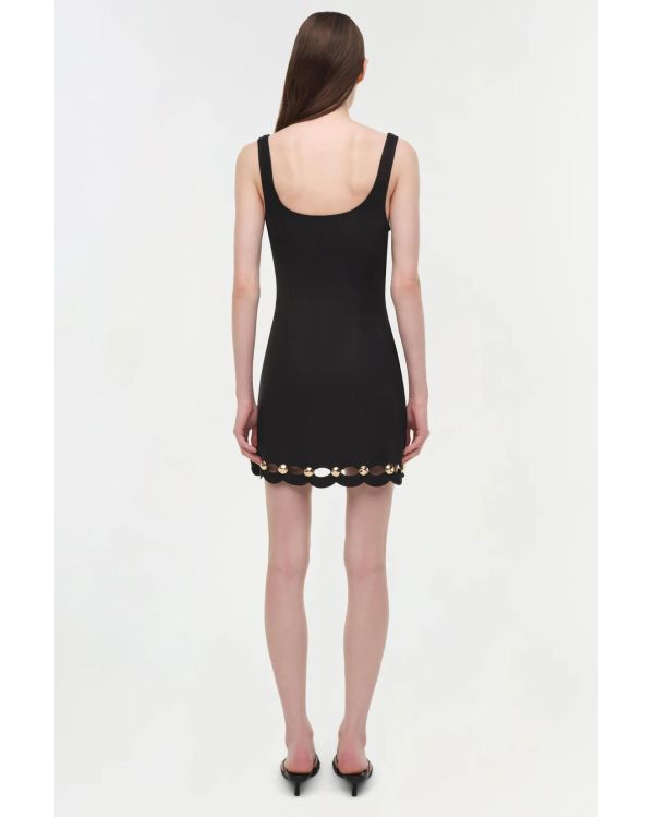 ROBE MI-LONGUE LINDLEY EN LIN NOIR