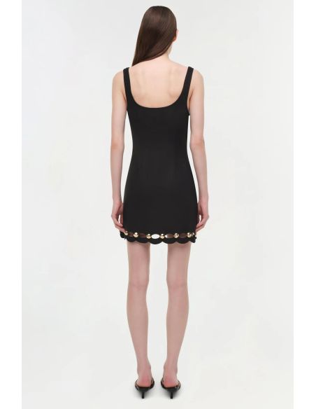 ROBE MI-LONGUE LINDLEY EN LIN NOIR