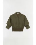 STILES KNIT COTTON SHIRT FERN