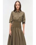 STILES KNIT COTTON SHIRT FERN