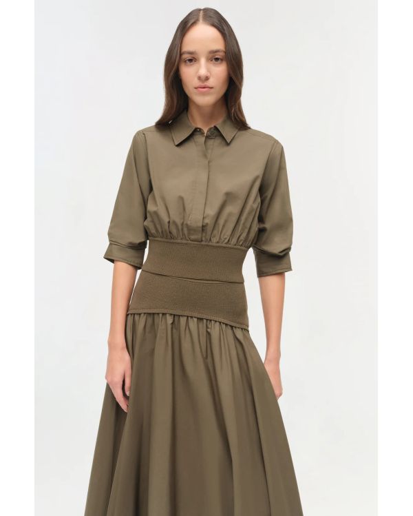 CHEMISE STILES COTON MAILLE FERN