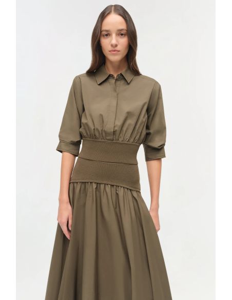 CHEMISE STILES COTON MAILLE FERN