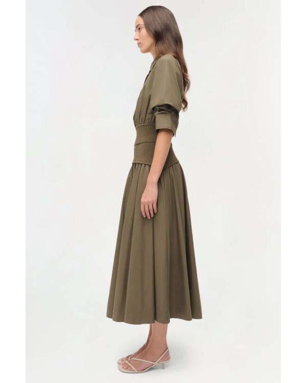 STILES KNIT COTTON SHIRT FERN