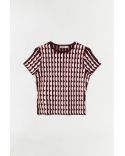 KENDRA SCALLOPED KNIT TOP DUSTY ROSE