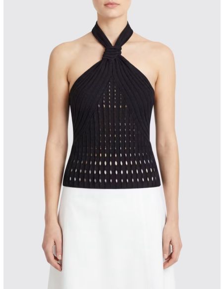 LYRIX HALTER TOP BLACK