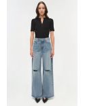 MILEY KNIT TOP BLACK